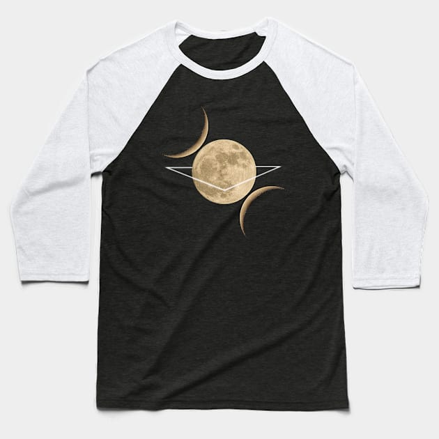 Triple Moon Divine Baseball T-Shirt by CULTik